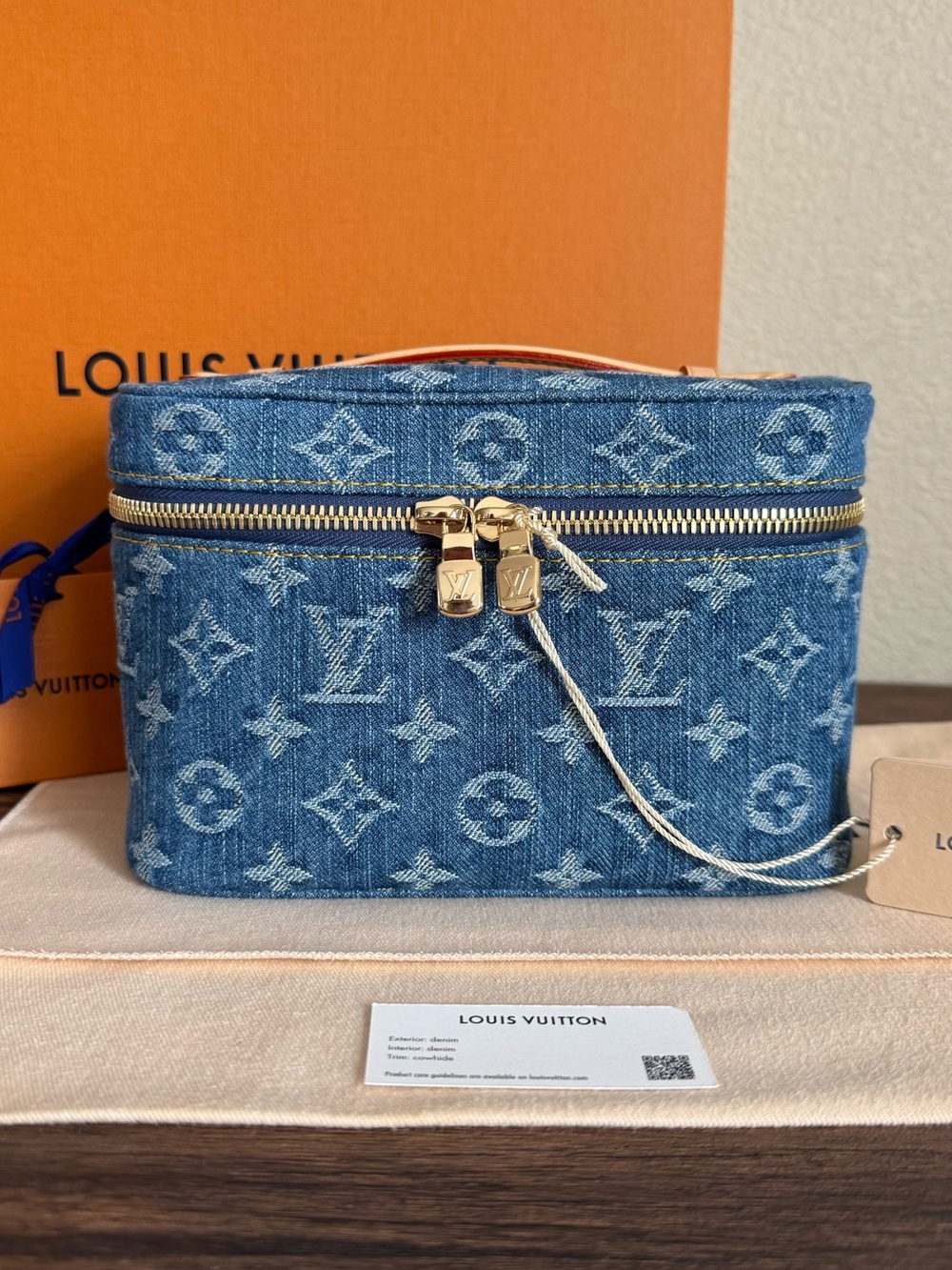 NEW LOUIS VUITTON Limited Edition 2026 Denim Collection Nice Mini Vanity